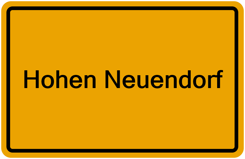 Handelsregisterauszug Hohen Neuendorf